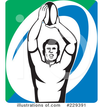 Royalty-Free (RF) Rugby Clipart Illustration by patrimonio - Stock Sample #229391