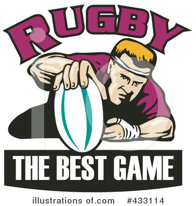 Royalty-Free (RF) Rugby Clipart Illustration by patrimonio - Stock Sample #433114