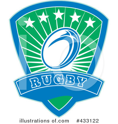 Royalty-Free (RF) Rugby Clipart Illustration by patrimonio - Stock Sample #433122