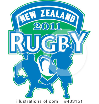 Royalty-Free (RF) Rugby Clipart Illustration by patrimonio - Stock Sample #433151