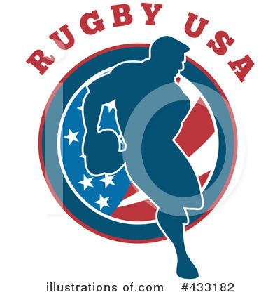 Royalty-Free (RF) Rugby Clipart Illustration by patrimonio - Stock Sample #433182