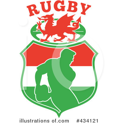 Royalty-Free (RF) Rugby Clipart Illustration by patrimonio - Stock Sample #434121