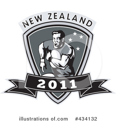 Royalty-Free (RF) Rugby Clipart Illustration by patrimonio - Stock Sample #434132