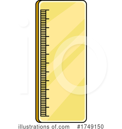 Royalty-Free (RF) Ruler Clipart Illustration by Hit Toon - Stock Sample #1749150