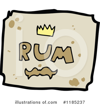 Royalty-Free (RF) Rum Label Clipart Illustration by lineartestpilot - Stock Sample #1185237