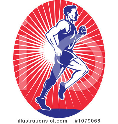 Royalty-Free (RF) Runner Clipart Illustration by patrimonio - Stock Sample #1079068