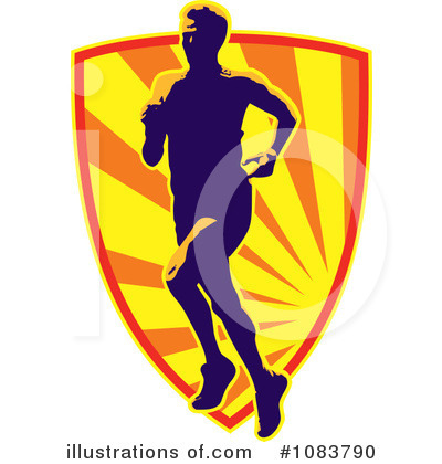 Royalty-Free (RF) Runner Clipart Illustration by patrimonio - Stock Sample #1083790