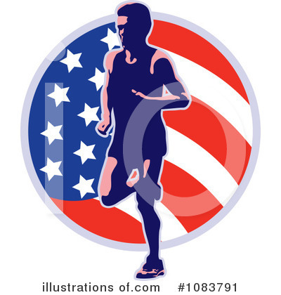 Royalty-Free (RF) Runner Clipart Illustration by patrimonio - Stock Sample #1083791
