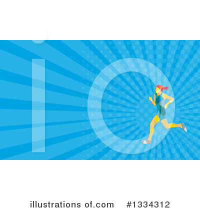 Royalty-Free (RF) Runner Clipart Illustration by patrimonio - Stock Sample #1334312