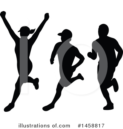 Royalty-Free (RF) Runner Clipart Illustration by patrimonio - Stock Sample #1458817