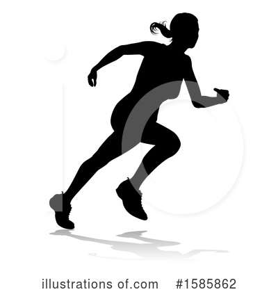 Royalty-Free (RF) Runner Clipart Illustration by AtStockIllustration - Stock Sample #1585862