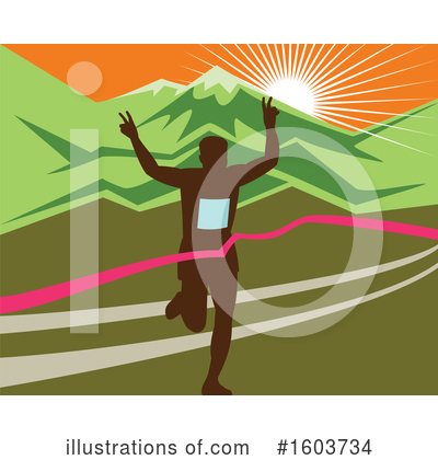 Royalty-Free (RF) Runner Clipart Illustration by patrimonio - Stock Sample #1603734