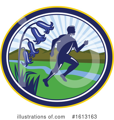 Royalty-Free (RF) Runner Clipart Illustration by patrimonio - Stock Sample #1613163