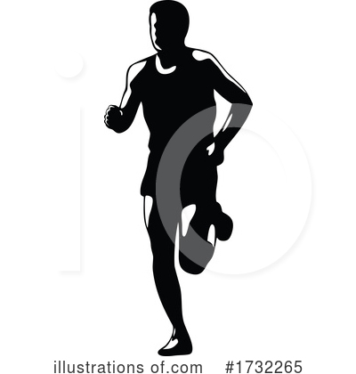 Royalty-Free (RF) Runner Clipart Illustration by patrimonio - Stock Sample #1732265