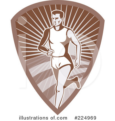 Royalty-Free (RF) Runner Clipart Illustration by patrimonio - Stock Sample #224969