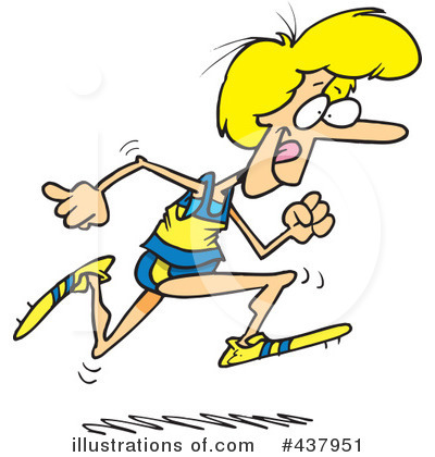 Running Track Clipart #437951 by toonaday