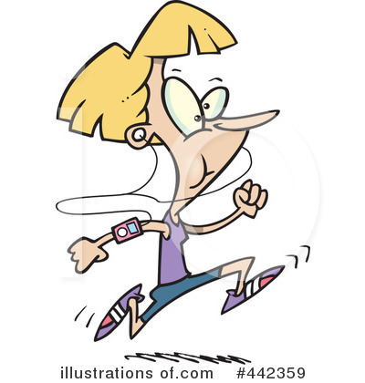 Jogging Clipart #442359 by toonaday