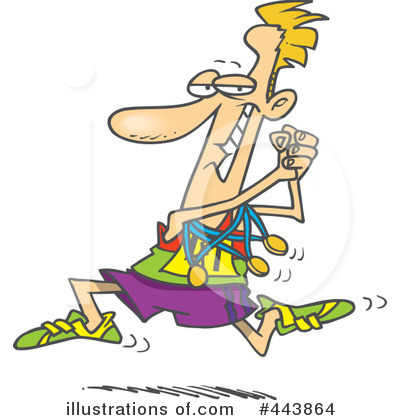 Jogging Clipart #443864 by toonaday