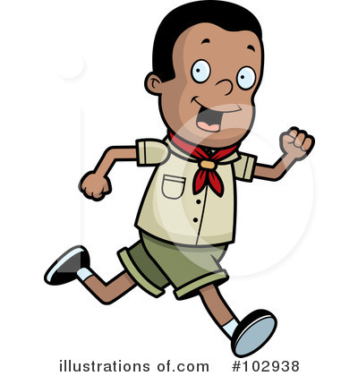 Royalty-Free (RF) Running Clipart Illustration by Cory Thoman - Stock Sample #102938
