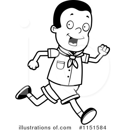 Royalty-Free (RF) Running Clipart Illustration by Cory Thoman - Stock Sample #1151584