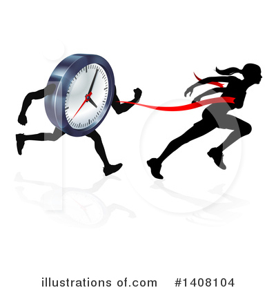 Royalty-Free (RF) Running Clipart Illustration by AtStockIllustration - Stock Sample #1408104