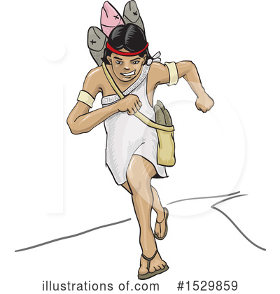 Royalty-Free (RF) Running Clipart Illustration by David Rey - Stock Sample #1529859