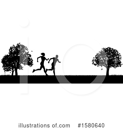 Runners Clipart #1580640 by AtStockIllustration