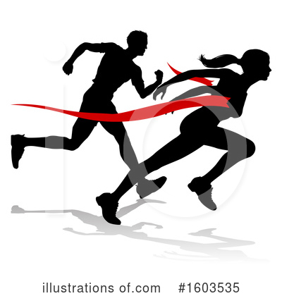 Runners Clipart #1603535 by AtStockIllustration