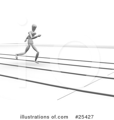 Royalty-Free (RF) Running Clipart Illustration by KJ Pargeter - Stock Sample #25427