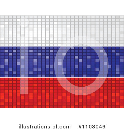 Royalty-Free (RF) Russian Flag Clipart Illustration by Andrei Marincas - Stock Sample #1103046