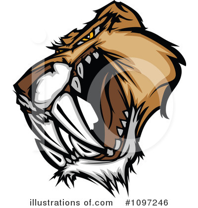 Saber Toothed Cat Clipart #1097246 by Chromaco