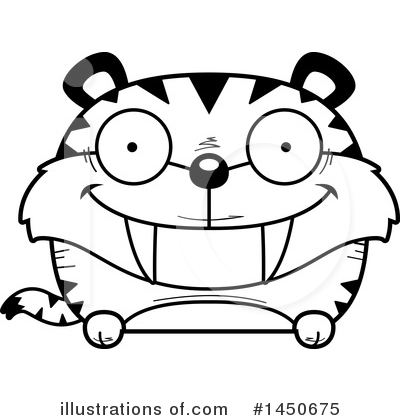 Royalty-Free (RF) Saber Tooth Tiger Clipart Illustration by Cory Thoman - Stock Sample #1450675