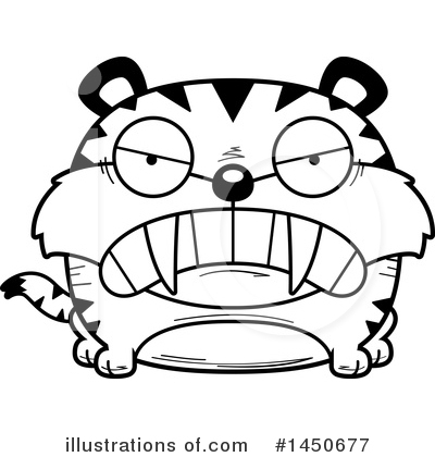 Royalty-Free (RF) Saber Tooth Tiger Clipart Illustration by Cory Thoman - Stock Sample #1450677