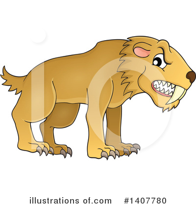 Saber Toothed Cat Clipart #1407780 by visekart