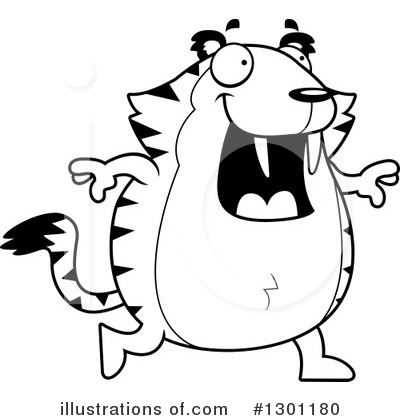 Royalty-Free (RF) Sabertooth Clipart Illustration by Cory Thoman - Stock Sample #1301180