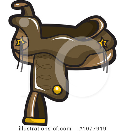Royalty-Free (RF) Saddle Clipart Illustration by jtoons - Stock Sample #1077919