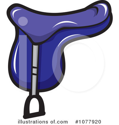 Royalty-Free (RF) Saddle Clipart Illustration by jtoons - Stock Sample #1077920