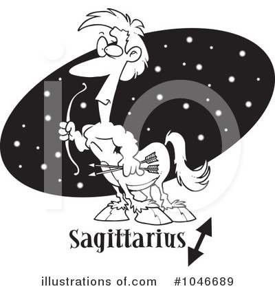 Sagittarius Clipart #1046689 by toonaday