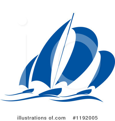 Royalty-Free (RF) Sailboat Clipart Illustration by Vector Tradition SM - Stock Sample #1192005