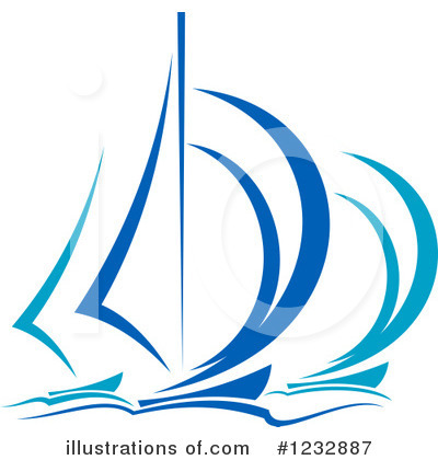 Royalty-Free (RF) Sailboat Clipart Illustration by Vector Tradition SM - Stock Sample #1232887