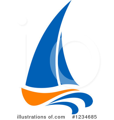 Royalty-Free (RF) Sailboat Clipart Illustration by Vector Tradition SM - Stock Sample #1234685