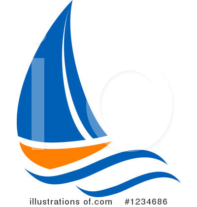 Royalty-Free (RF) Sailboat Clipart Illustration by Vector Tradition SM - Stock Sample #1234686