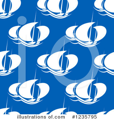 Royalty-Free (RF) Sailboat Clipart Illustration by Vector Tradition SM - Stock Sample #1235795
