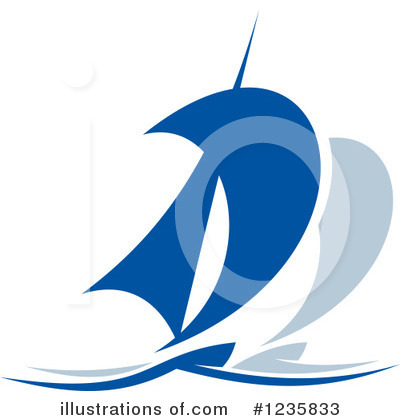 Royalty-Free (RF) Sailboat Clipart Illustration by Vector Tradition SM - Stock Sample #1235833
