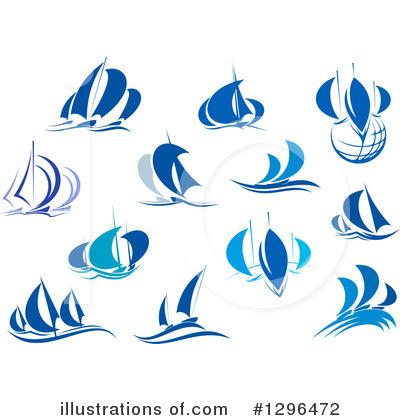 Royalty-Free (RF) Sailboat Clipart Illustration by Vector Tradition SM - Stock Sample #1296472