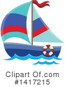 Sailboat Clipart #1417215 by visekart