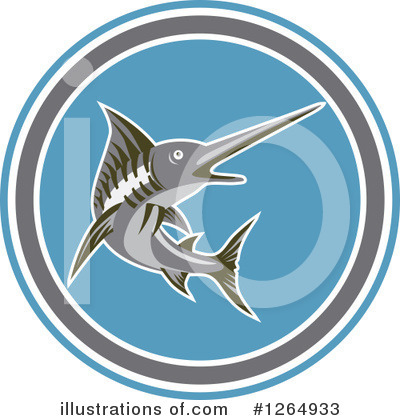 Royalty-Free (RF) Sailfish Clipart Illustration by patrimonio - Stock Sample #1264933