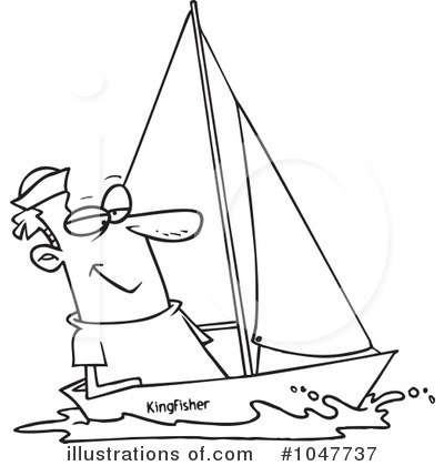 Sailing Clipart #1047737 by toonaday
