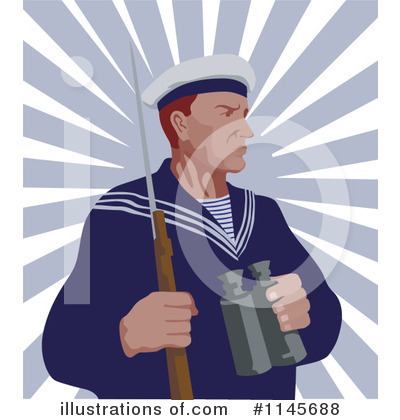 Royalty-Free (RF) Sailor Clipart Illustration by patrimonio - Stock Sample #1145688