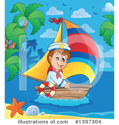 Royalty-Free (RF) Sailor Clipart Illustration by visekart - Stock Sample #1397304